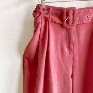 Rose colored trousers
